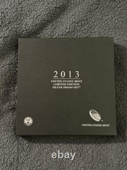 2013 United States Mint Limited Edition Silver Proof Set with OGP And COA