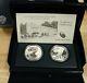 2013-w 2pc. Silver Eagle West Point Set -enhanced & Reverse Proof Withbox & Coa