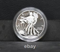 2013 W REVERSE PROOF & ENHANCED SILVER EAGLE 2 COIN SET WithOGP Free Shipping