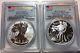 2013-w West Point Set First Strike Pcgs Ms 70 & Pr 70 Reverse Proof Silver Eagle