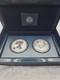 2013-w West Point Silver American Eagle 2-coin Set Reversed & Enhanced With C. O. A