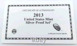 2013-s Mint 14 Coin Silver Proof Set Original Government Packaging And Coa