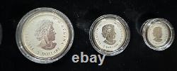 2014 Canada Reverse Proof Fine Silver Fractional Set with Box & COA