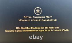 2014 Canada Reverse Proof Fine Silver Fractional Set with Box & COA