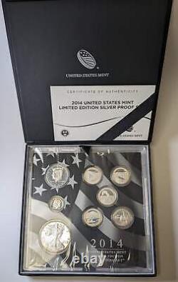 2014 LIMITED ED 8-pc SILVER PROOF SET