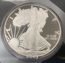 2014 Limited Edition Silver Proof Set 8 Coin Box & COA Slight Toning