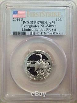 2014 Limited Edition Silver Proof Set PCGS PR70 DCAM 8 Coin Set First Strike