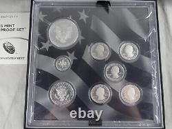 2014 Limited Edition Silver Proof Set US Mint 8 Coins OGP American Silver Eagle