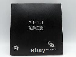 2014 Limited Edition Silver Proof Set with Complete OGP & COA #3