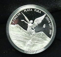 2014 Mexico Libertad 7-Coin Silver Proof Set with COA + Case