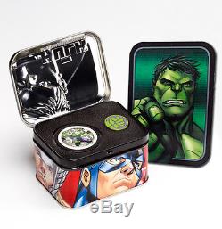 2014 Niue 1oz Colorized Silver Marvel Avengers 4-Coin Proof Set in OGP SKU33840