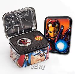 2014 Niue 1oz Colorized Silver Marvel Avengers 4-Coin Proof Set in OGP SKU33840
