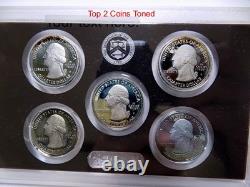 2014-S US Mint 90% Silver Proof Set 14 Coin Set some Toning, $125 in spot Silver