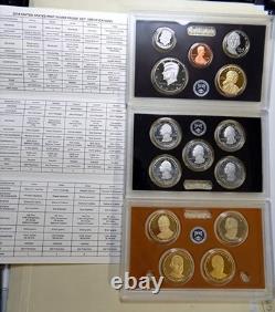 2014-S US Mint 90% Silver Proof Set 14 Coin Set some Toning, $125 in spot Silver