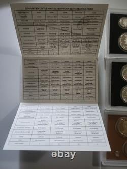 2014-S US Mint Silver Proof Set with COA & Box 14 Coins 90% United States