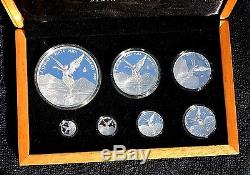 2014 Silver Libertad 7-Coin Proof Set ONLY 250 Sets! RARE