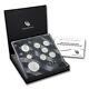 2014 Us Mint Limited Edition Silver Proof 8 Coin Set With Box And Coa Toned