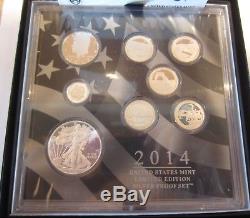 2014 US Mint Limited Edition Silver Proof Set! 8 Coin Set