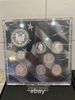 2014 US Mint Limited Edition Silver Proof Set 8 Coins with Box COA and Sleeve