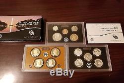 2014 US Mint silver proof set (TWO ROOSEVELT NO HOOVER!) RARE