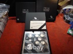 2014 United States Limited Edition Silver Proof Set with Box & COA Free S&H USA