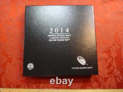 2014 United States Limited Edition Silver Proof Set with Box & COA Free S&H USA