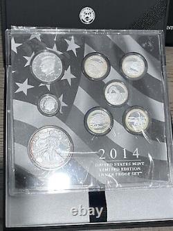 2014 United States Mint Limited Edition Silver Proof Set in OGP With Toning
