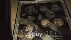 2014 Us Mint Limed Edition Silver Proof Set