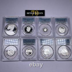 2014-w Limited Edition Proof Set Pcgs Pr69 Dcam Silver 8 Coin Set