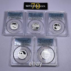 2014-w Limited Edition Proof Set Pcgs Pr69 Dcam Silver 8 Coin Set