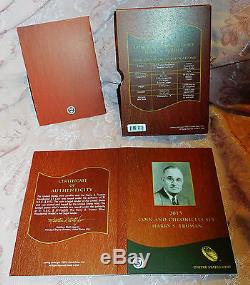 2015 COIN & CHRONICLES HARRY S TRUMAN SET. 999 Silver Medal Reverse Proof Dollar