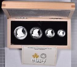 2015 Canada Bald Eagle 4 Coin Silver Proof Set With Box & COA