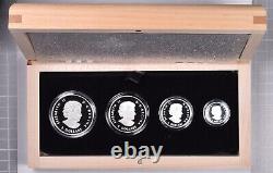 2015 Canada Bald Eagle 4 Coin Silver Proof Set With Box & COA