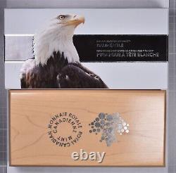 2015 Canada Bald Eagle 4 Coin Silver Proof Set With Box & COA