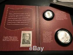2015 Harry S Truman Coin & Chronicle Set $1 Reverse Proof Dollar & Silver Medal