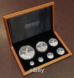 2015 Libertad 7 Coin Silver Proof Set Low Mintage 250 Gem BU With No Reserve