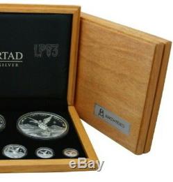 2015 Mexican Libertad 7 Coin Silver Proof Set WITH BOX and COA