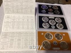 2015-S US Mint Silver Proof Set with COA & Box 14 Coins 90%