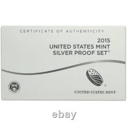 2015 Silver Proof Set U. S. Mint Original Government Packaging OGP COA