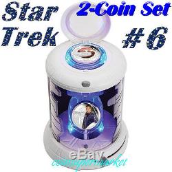 2015 Star Trek Captain Archer & Enterprise NX-01 1oz Silver Proof 2-Coin Set OGP