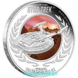 2015 Star Trek Captain Archer & Enterprise NX-01 1oz Silver Proof 2-Coin Set OGP