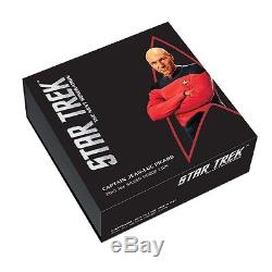2015 Star Trek Series Enterprise & Jean-Luc Picard 1oz Silver Proof 2 Coin Set
