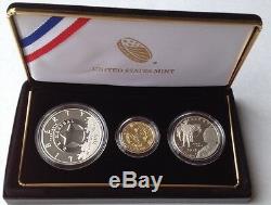 2015 US Marshal 3 Coin Proof Set Gold, Silver, Clad OGP&cert Sold out at Mint