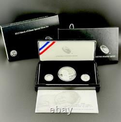 2015 United States Mint March Of Dimes Commemorative Special Silver Full Set