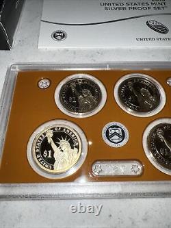 2015 United States Mint Silver Proof Set With Box And COA! On Sale, Free Ship