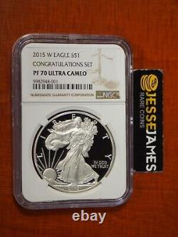 2015 W Proof Silver Eagle Ngc Pf70 Ultra Cameo From The Congratulations Set