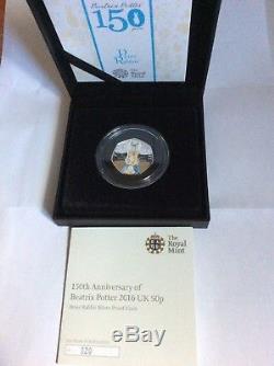 2016/2017 Beatrix Potter Silver Proof Peter Rabbit 9 Black Box Coins Full Set