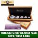 2016 5pc Silver Libertad Proof Set Treasure Coins Of Mexico Case With Coa