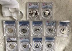 2016 LIMITED EDITION SILVER PROOF PF 70DCAM SET, FS. +3, 11 Coins-See Desc