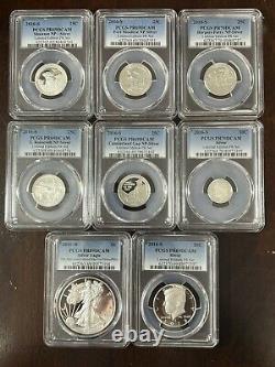 2016 LIMITED EDITION SILVER PROOF SET PCGS PR 69&70 $1, 50c, 10c With Secure +
